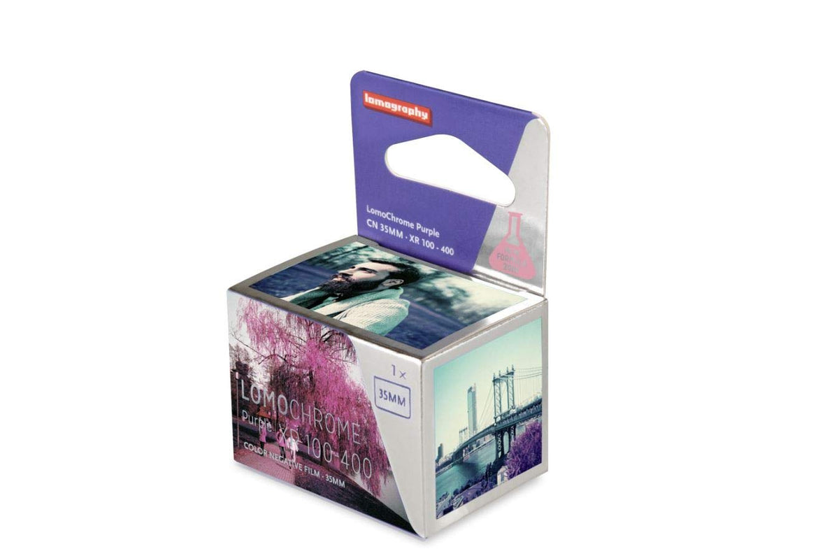 Lomography Lomochrome Purple 35mm surreal sky tones for bold color experiments.