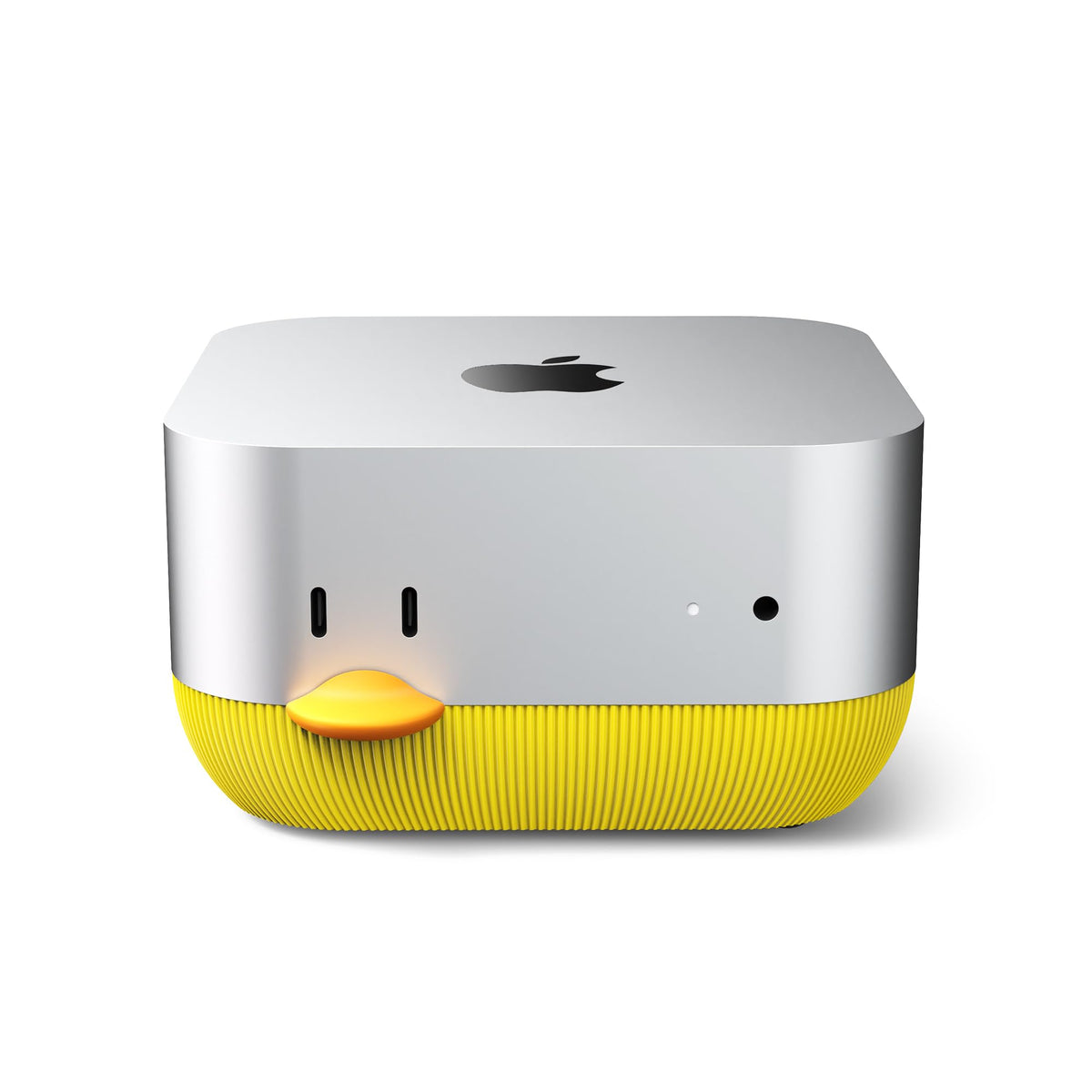Lonelyfox Mac mini stand front button access enabling easy wake from desk