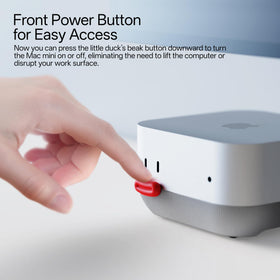 Lonelyfox Mac mini M4 Stand anti-slip silicone pads protect your desktop.