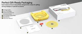 Lonelyfox Mac mini M4 Stand in sleek white complements modern desks.