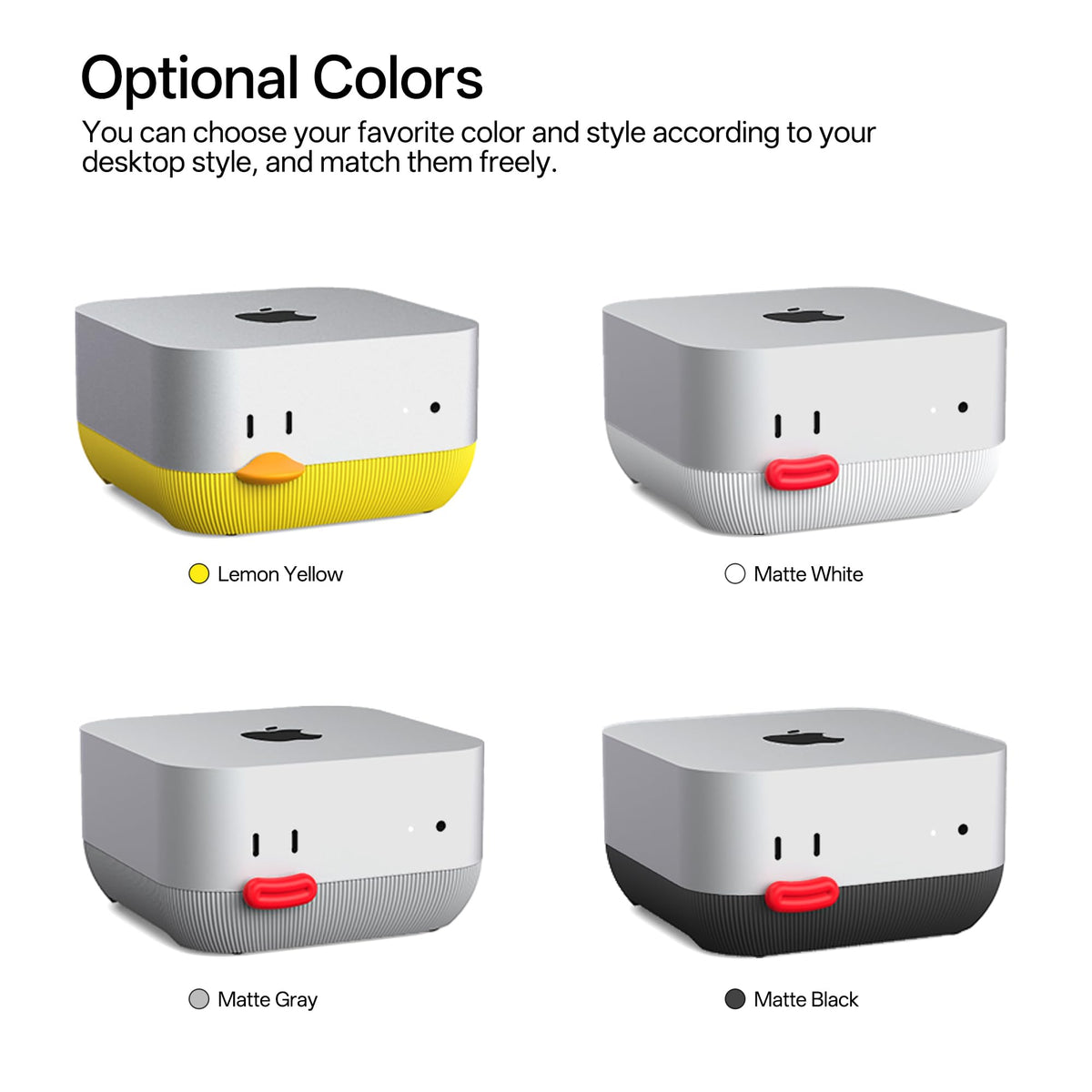 Lonelyfox Mac mini stand anti-dust cooling base improves airflow while keeping the area tidy
