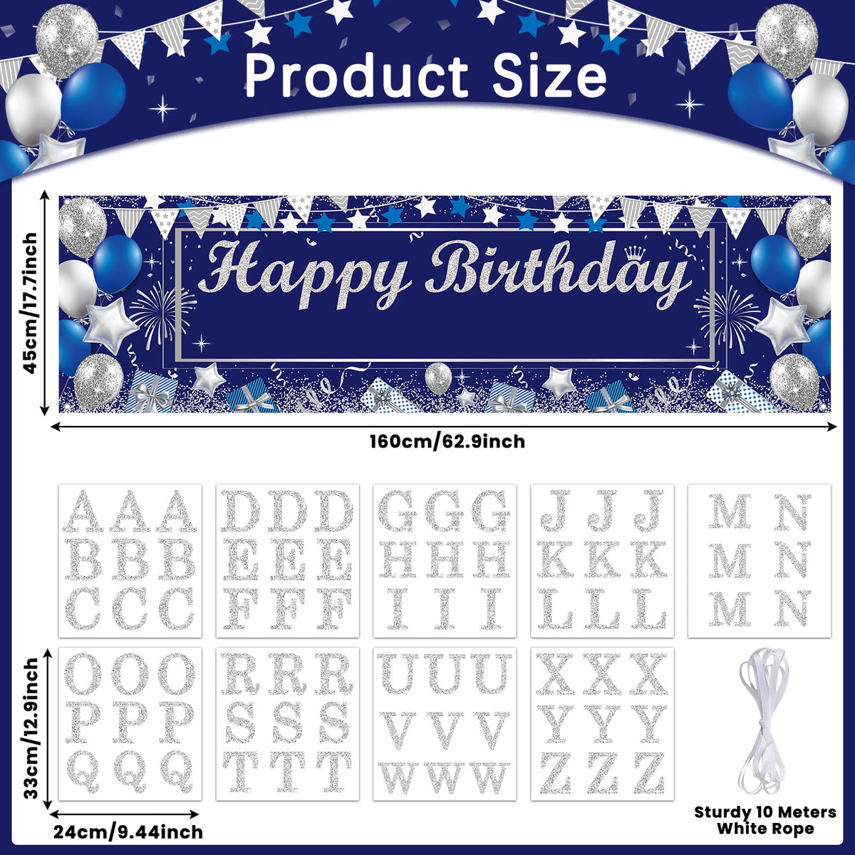 Lonfliness glitter letter close-up showing adhesive strength for clear names