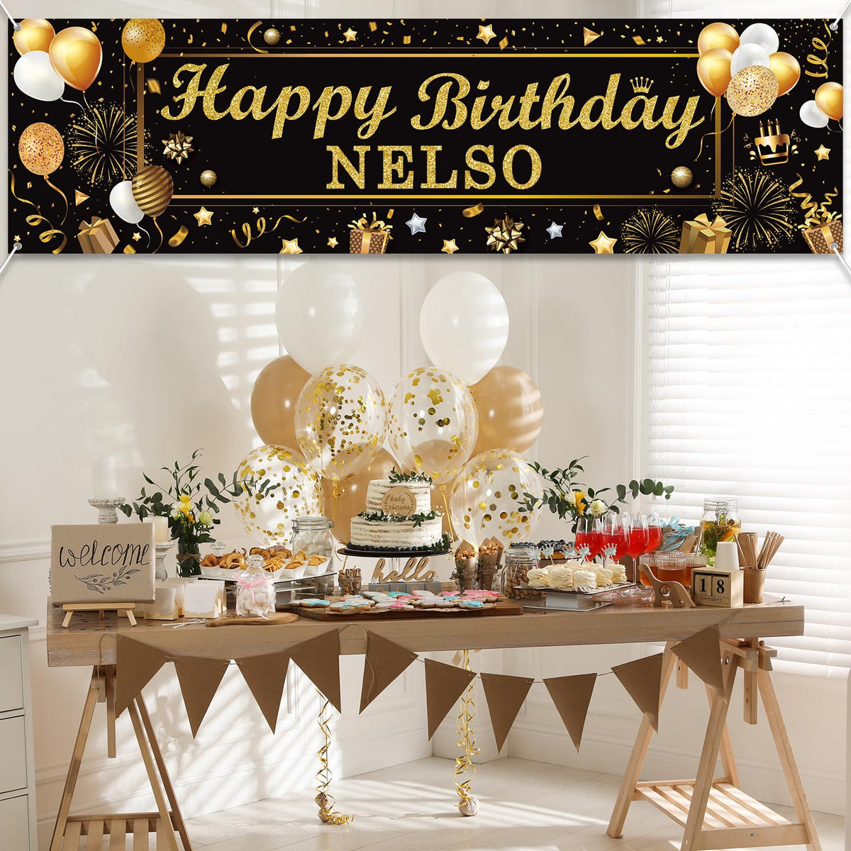 Lonfliness banner suitable for indoor or outdoor party decoration.