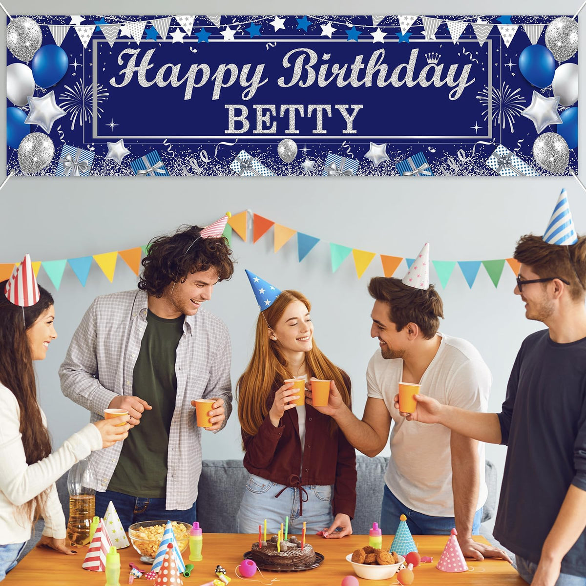 Lonfliness photo booth lifestyle scene showing attractive party photos