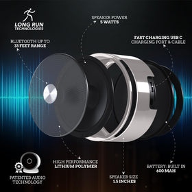 Long Run Technologies included stands in packaging for optimal sound projection.