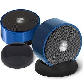 Long Run Technologies paired Bluetooth speakers show a compact design delivering big, room-filling sound.