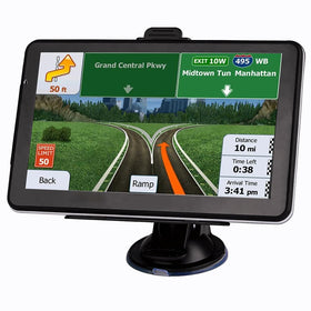 LONGRUF GPS 7-inch display shows clear route guidance for easy planning