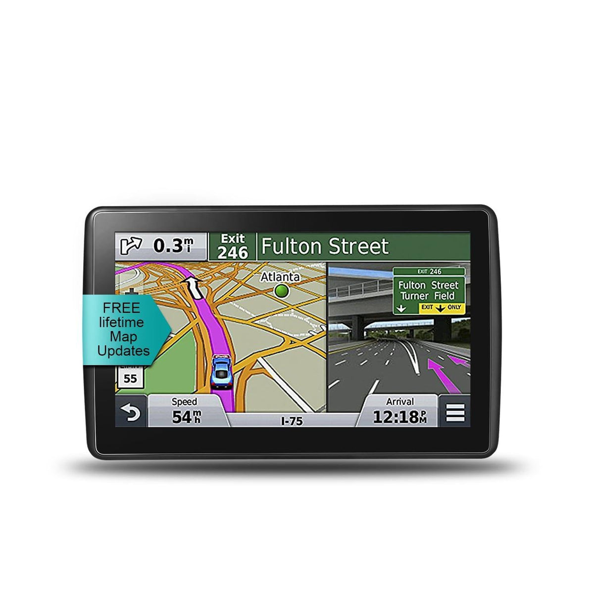 LONGRUF GPS 7-inch display offers clear navigation for safer driving.
