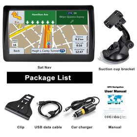 LONGRUF GPS Navigator included accessories simplify car setup.