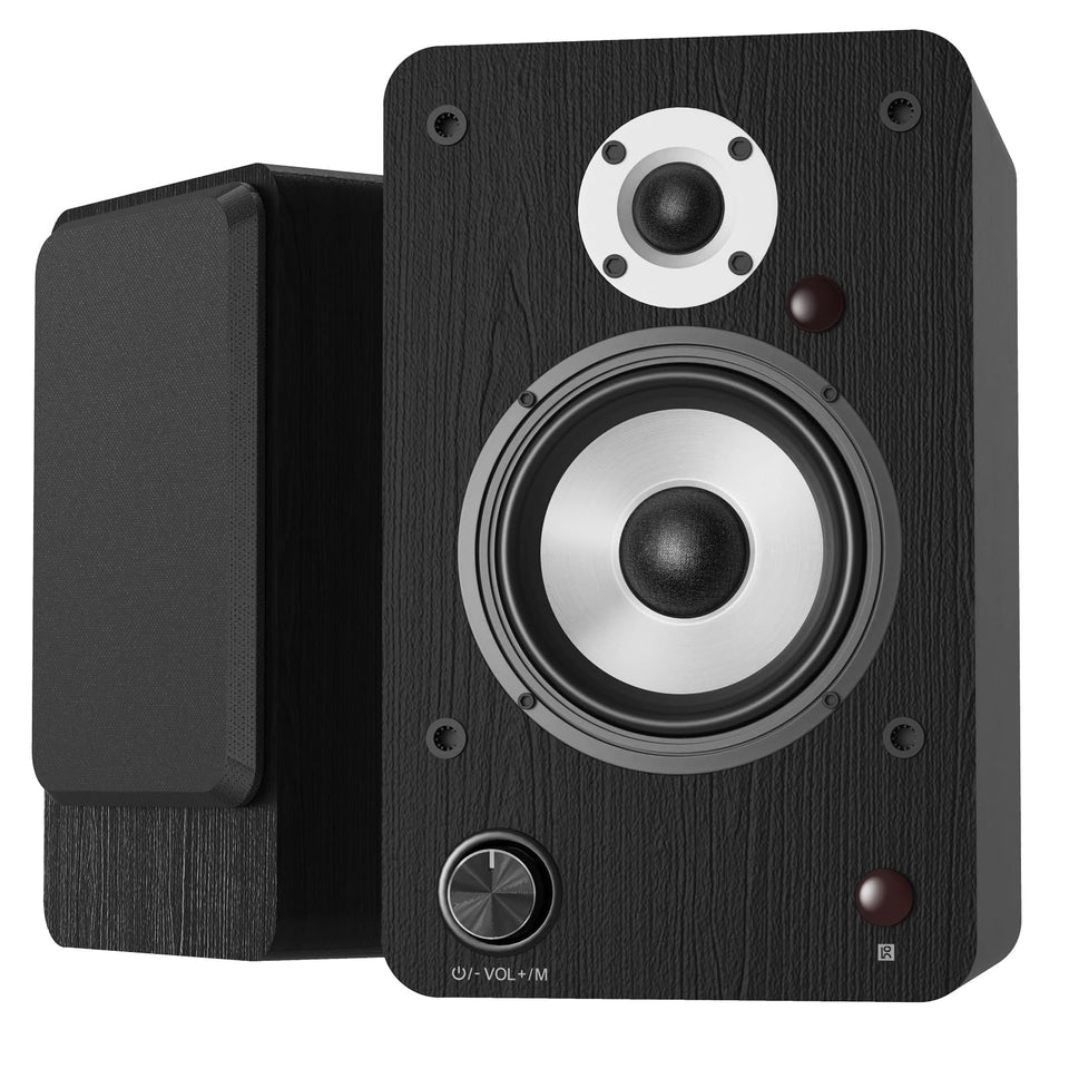 LONPOO 100W hi-fi speakers front view for immersive TV and movie nights