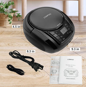 LONPOO back ports showing USB and AUX for versatile connectivity