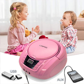 LONPOO battery compartment open showing C-cell placement for outdoor power