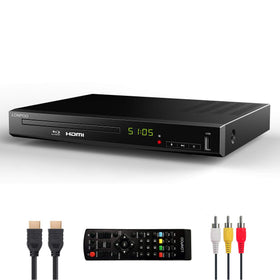 Lonpoo HD Blu-ray player front view for enhanced Full HD viewing