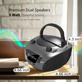 LONPOO boombox in use at a picnic streaming via Bluetooth for outdoor audio