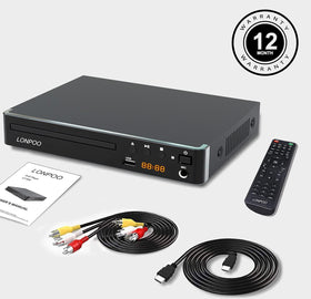 LONPOO player connected to TV in living room for seamless movie nights benefit