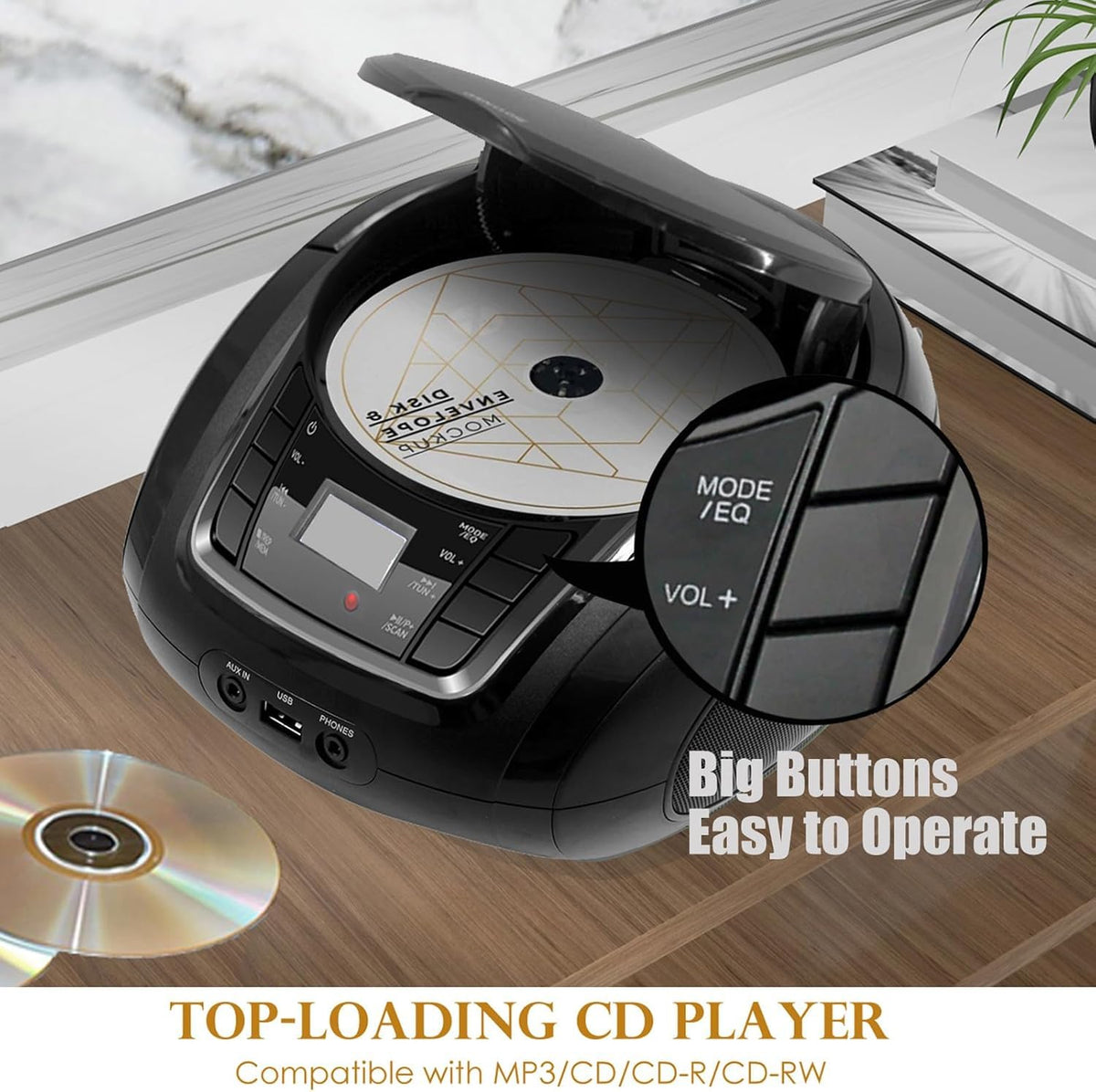 LONPOO LCD display and controls for simple navigation and mode info