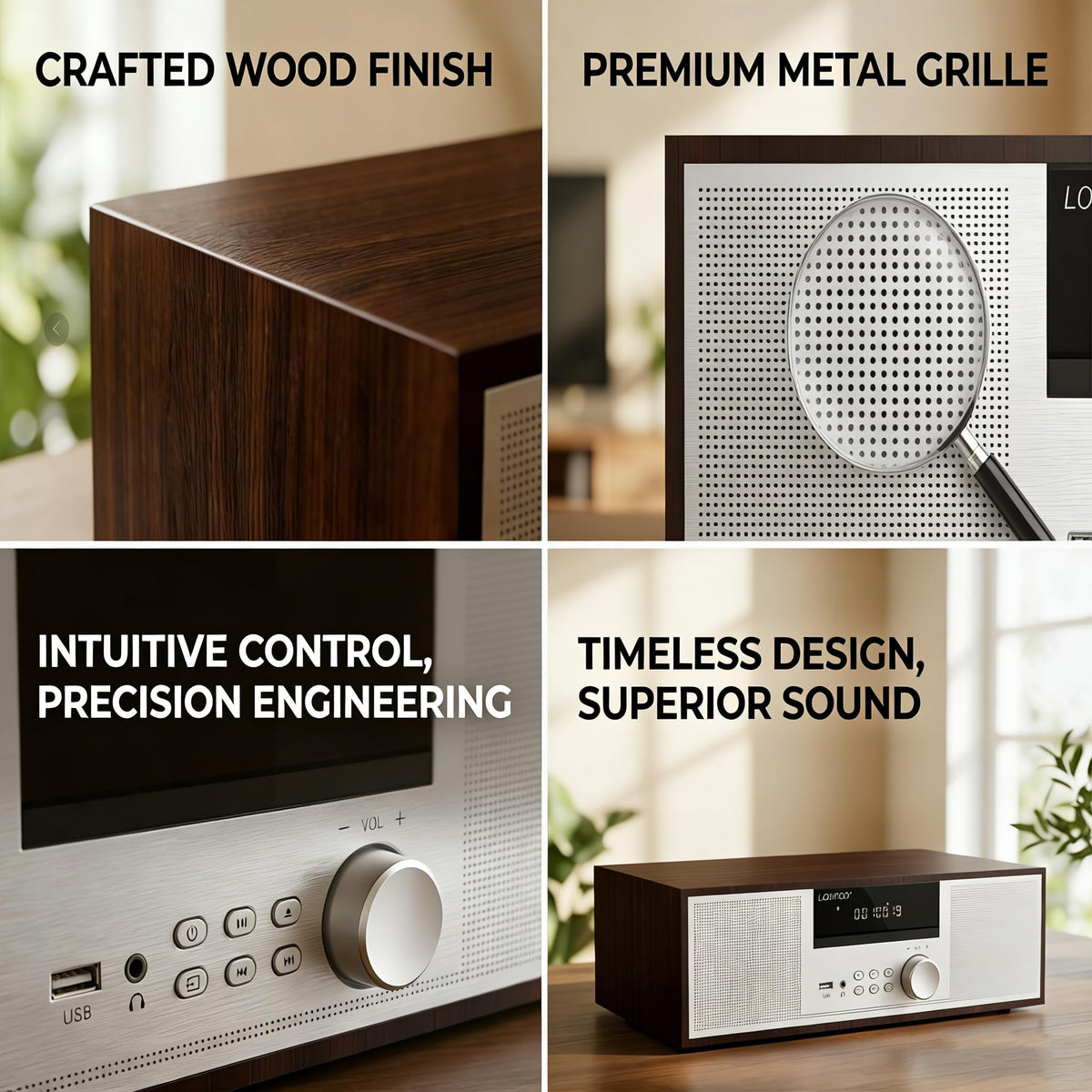LONPOO LP-816 Bluetooth symbol with easy streaming