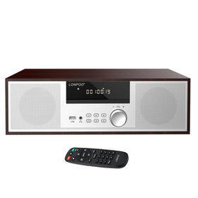 LONPOO LP-816 front view in silver for stylish home audio