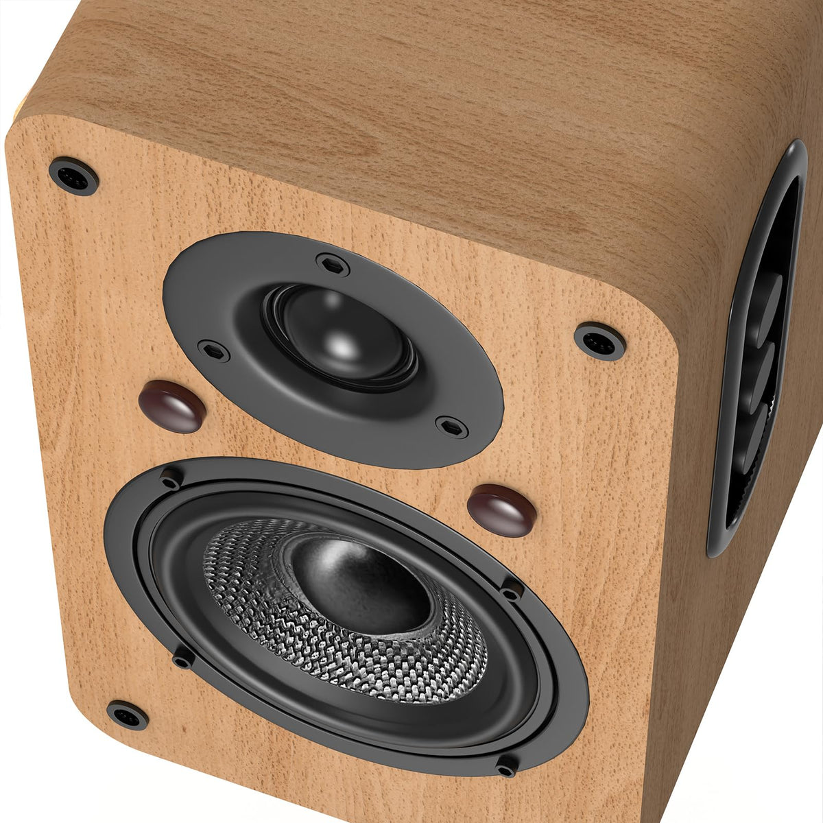 LONPOO optical, coaxial, BT, USB, and AUX connections with ARC
