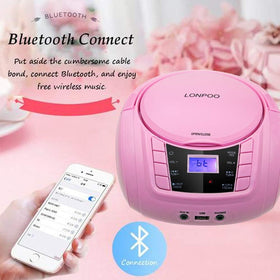 LONPOO side ports with USB and AUX visible for flexible wired connections