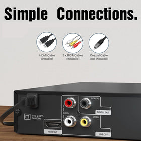 LONPOO USB port with flash drive inserted for quick media playback benefit