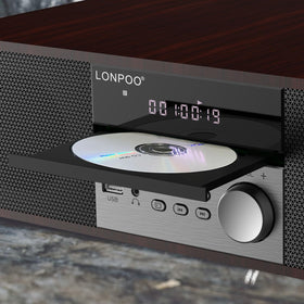LONPOO wooden cabinet detail reducing vibration and adding warm tonal character