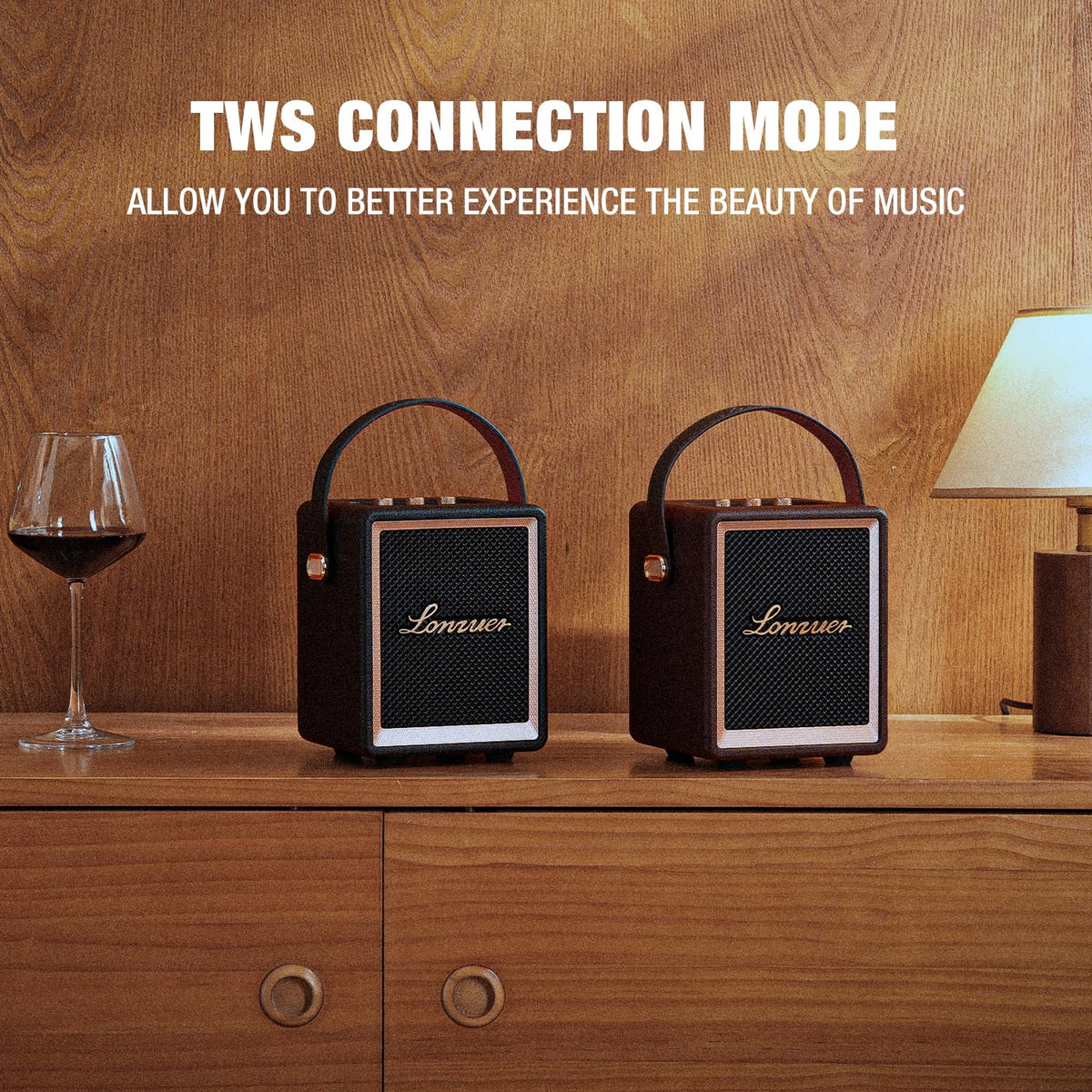 Lonzuer compact, lightweight design ideal for travel and everyday listening.