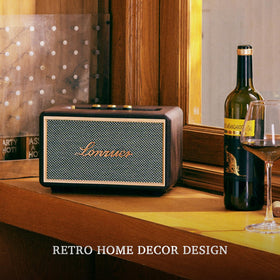 Lonzuer vintage leather-wrapped design adds premium feel and durability