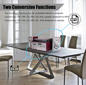 LoopTone CD, cassette, and USB recorder section highlighting versatility.