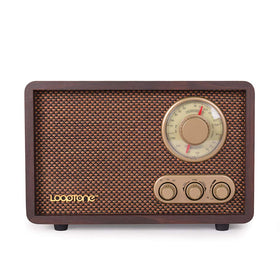 LoopTone front view showing classic dial and speaker, enhances room decor