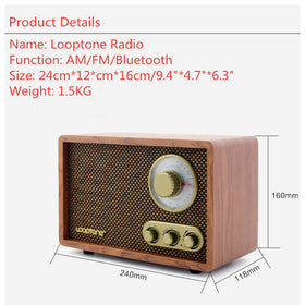 LoopTone playing on a kitchen counter, wireless Bluetooth streaming convenience