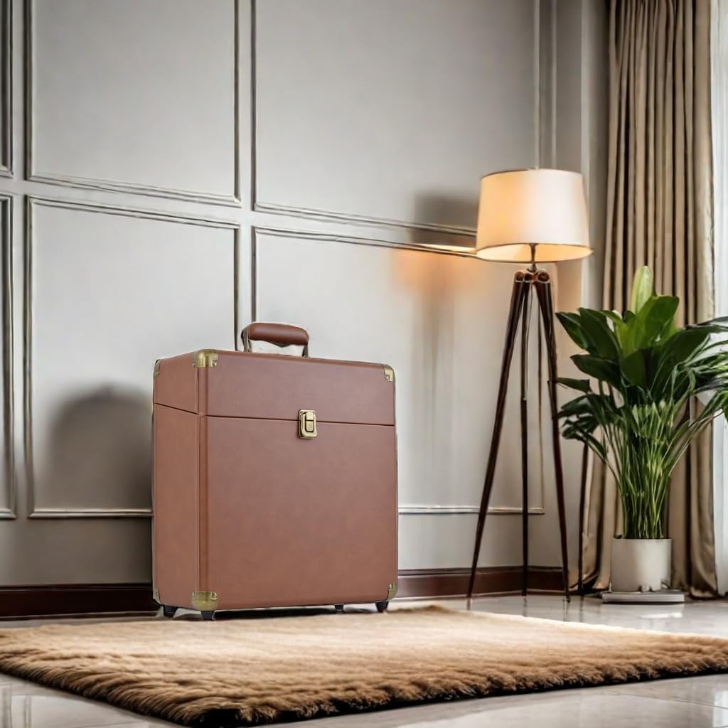 LoopTone placed in a music room setting adding vintage decor and storage benefit