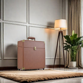 LoopTone placed in a music room setting adding vintage decor and storage benefit