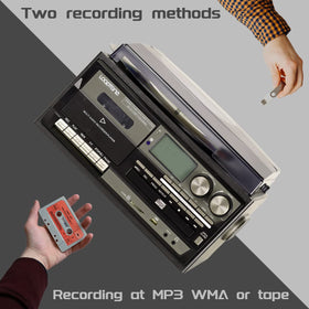 LoopTone vinyl-to-MP3 recording enables portable digital copies.