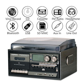 LoopTone 9-in-1 black front panel with intuitive controls for easy operation.