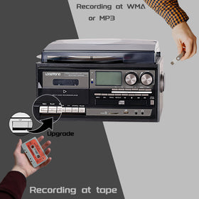 LoopTone 9-in-1 black USB playback and SD support for digital transfers.