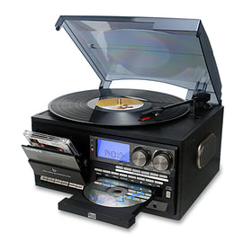 LoopTone vinyl turntable with three-speed playback for versatile formats.