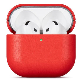 LOPIE AirPods 4 leather exterior wrap provides refined protection and evolving patina.