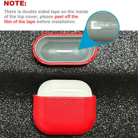 LOPIE AirPods 4 top-grain leather surface with luxury feel and daily durability.