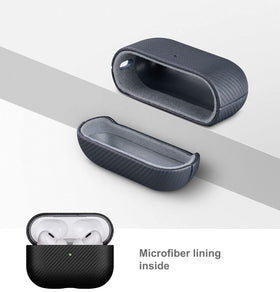 Lopie AirPods Pro 2 case port access image, easy charging with Lightning port compatibility.