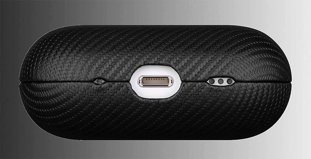 Lopie AirPods Pro 2 case, side view, slim profile for portable everyday carry.