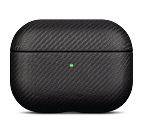 Lopie AirPods Pro 3 case in carbon fiber black protects with vegan leather finish.