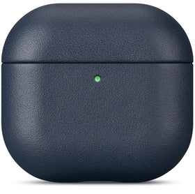LOPIE AirPods 4 leather case blue full cover protects your AirPods while maintaining style