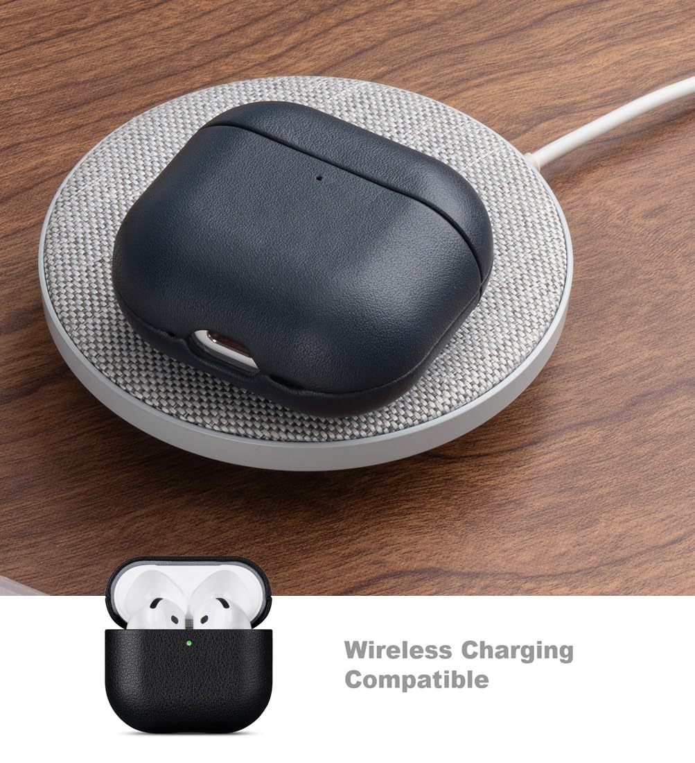 LOPIE AirPods 4 leather case protective shell for daily use.