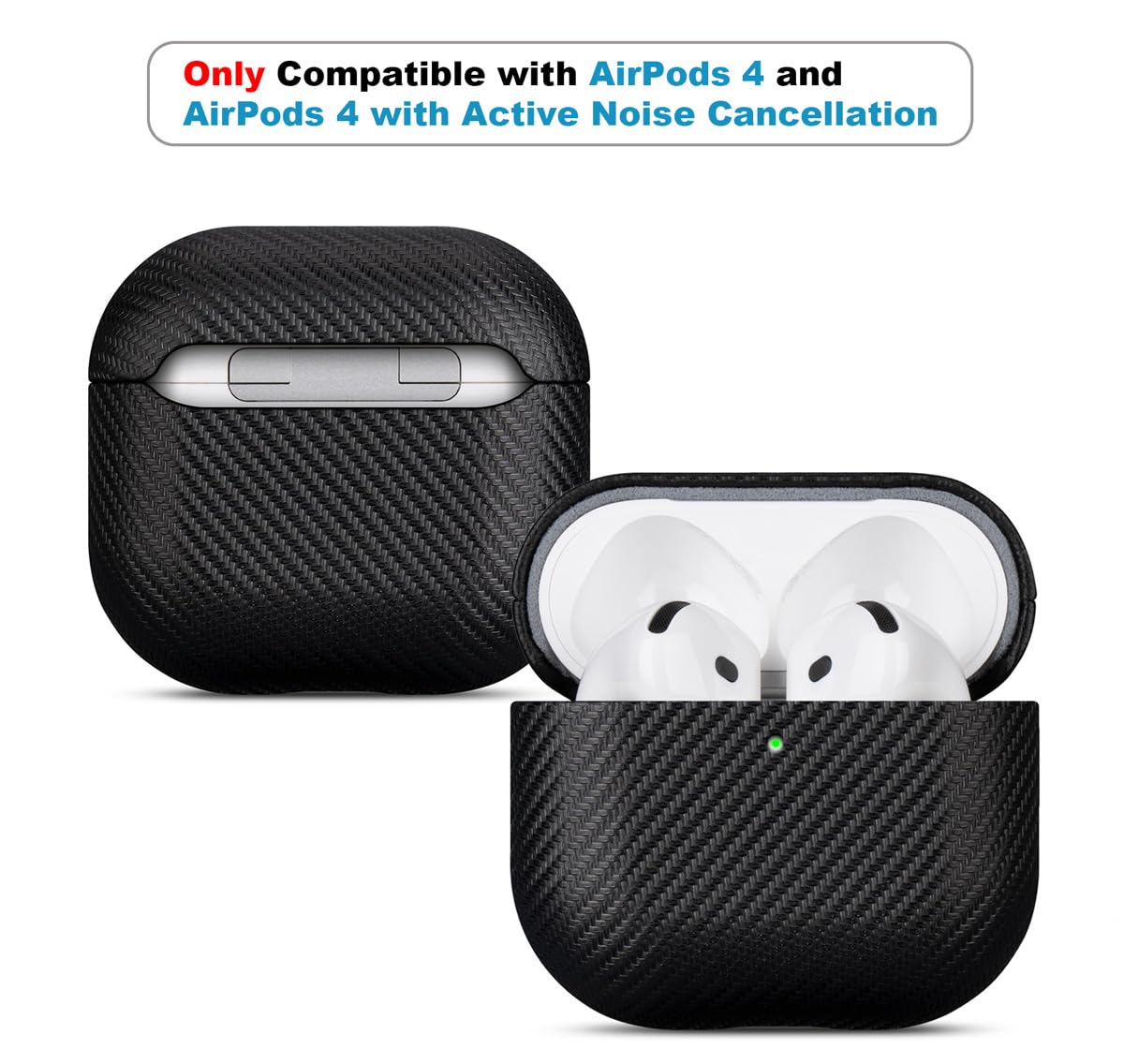 LOPIE AirPods 4 soft microfiber interior cushions neatly to prevent scratches.