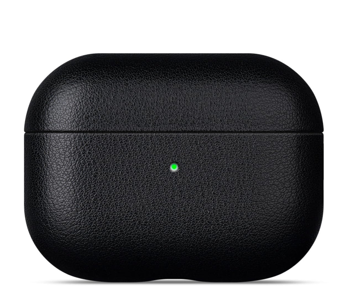 lopie front closed case in black showing elegant profile and refined protection
