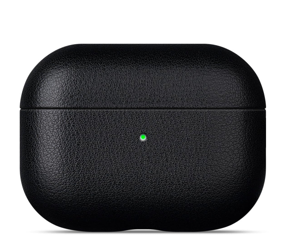 lopie front closed case in black showing elegant profile and refined protection