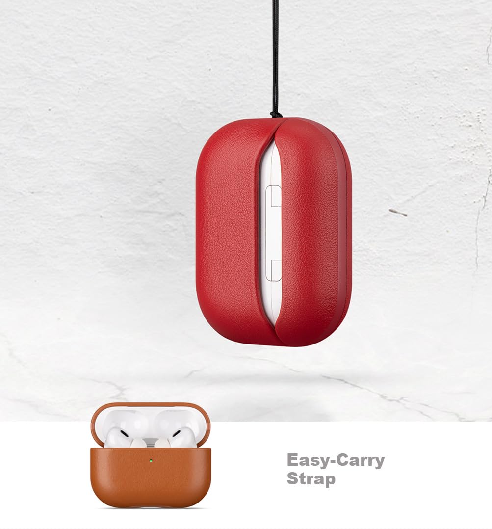 On-the-go lifestyle with Lopie leather case clipped to backpack