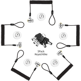 LORADAR 5pack keyed-alike lock heads secure multiple devices with one key