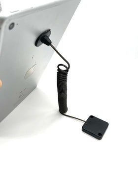 LORADAR showroom-display retractable cable enhances product security.